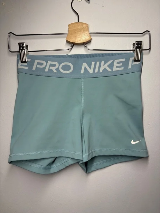 Nike Pro Athletic Shorts with White Swoosh - Picture 1 of 8